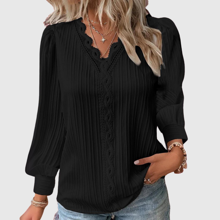 Sienna | Elegante Spitzenbluse mit raffinierten Details