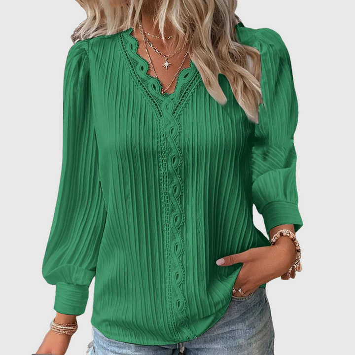 Sienna | Elegante Spitzenbluse mit raffinierten Details