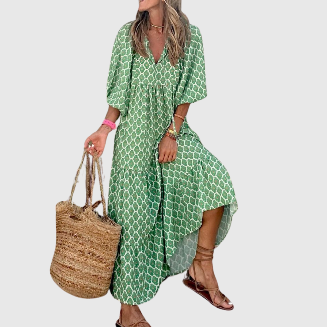 Annette | Boho-Maxikleid mit stilvollem Design
