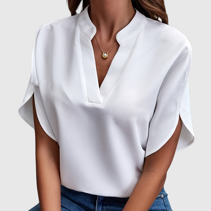 Carina | Elegante Kurzarmbluse mit Premium-Design