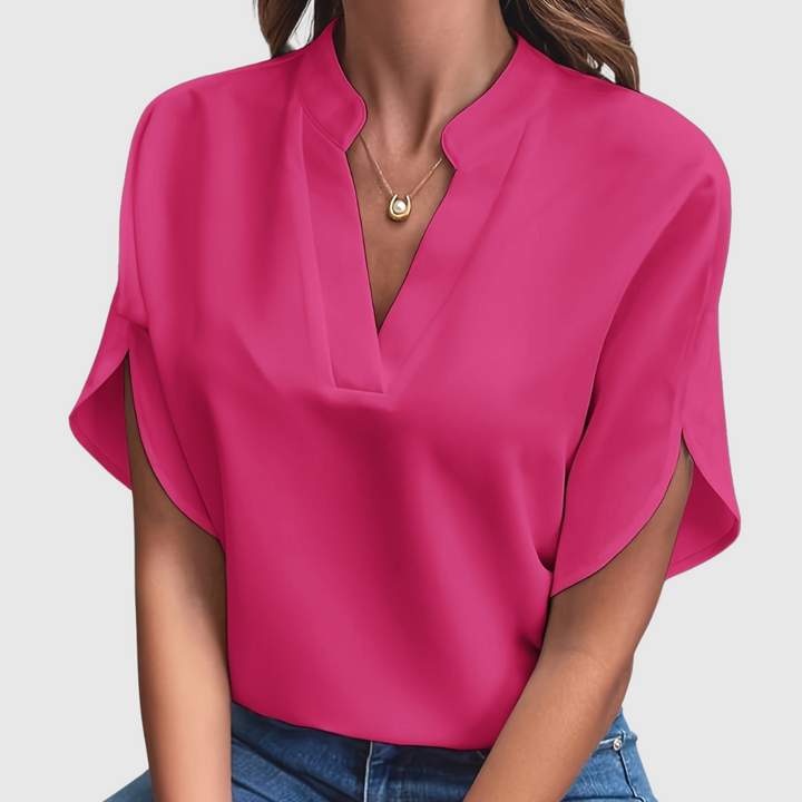 Carina | Elegante Kurzarmbluse mit Premium-Design