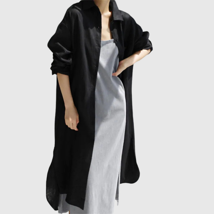 Harper | Hemdkleid aus Baumwollmix für jeden Tag