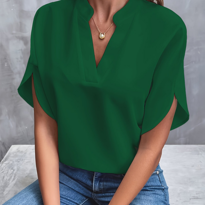 Carina | Elegante Kurzarmbluse mit Premium-Design