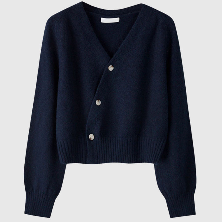 Silke | Eleganter Cardigan mit überkreuztem Verschluss