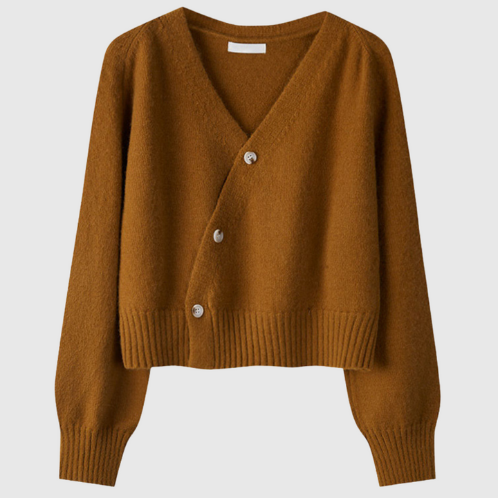 Silke | Eleganter Cardigan mit überkreuztem Verschluss