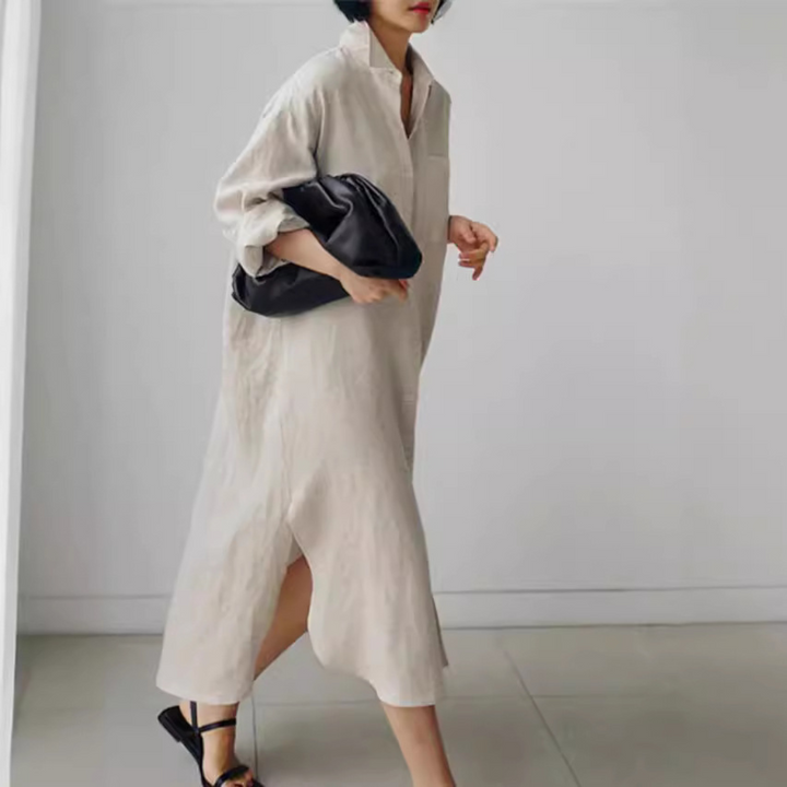 Harper | Hemdkleid aus Baumwollmix für jeden Tag