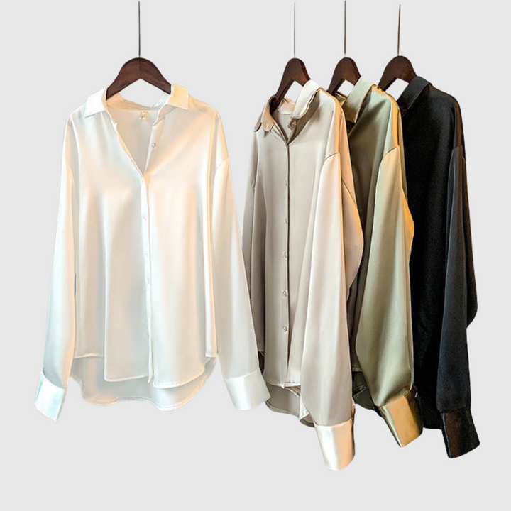 Sarah | Elegante Bluse aus hochwertigem Satin