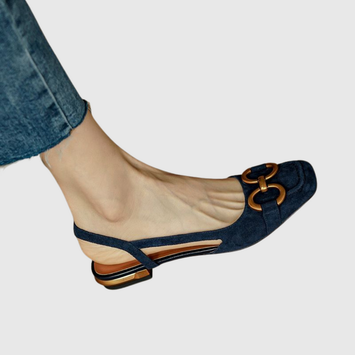 Ivy | Eleganter Slingback mit Metallverzierung
