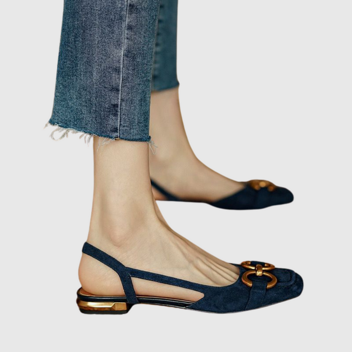 Ivy | Eleganter Slingback mit Metallverzierung
