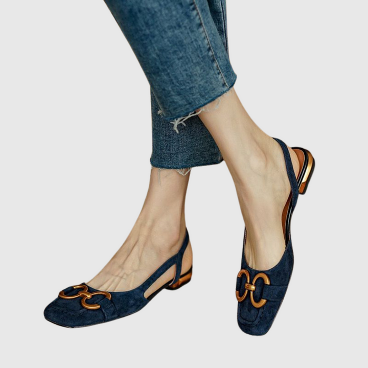 Ivy | Eleganter Slingback mit Metallverzierung