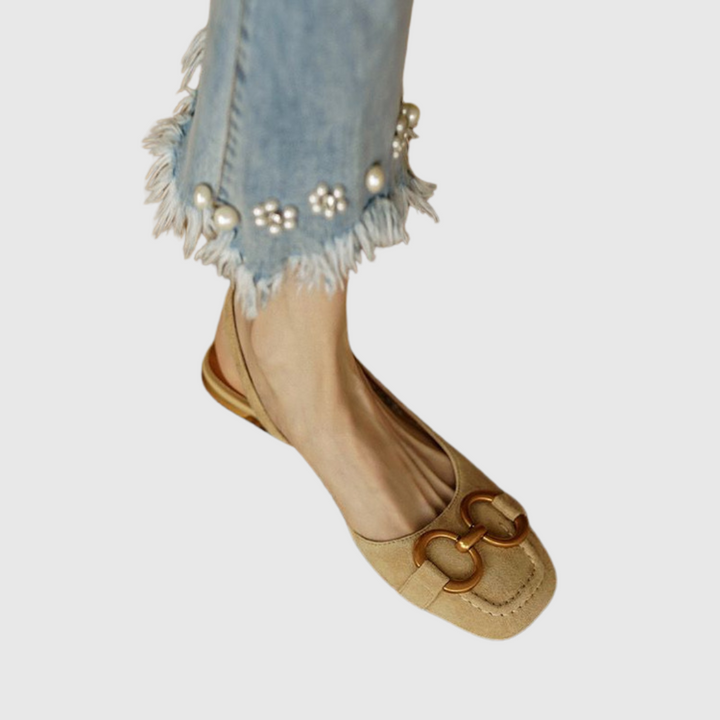 Ivy | Eleganter Slingback mit Metallverzierung