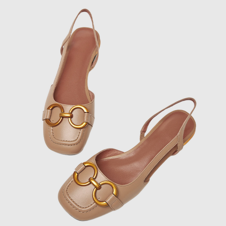 Ivy | Eleganter Slingback mit Metallverzierung