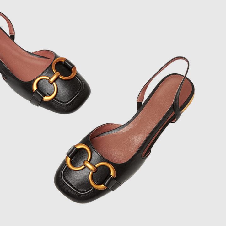 Ivy | Eleganter Slingback mit Metallverzierung