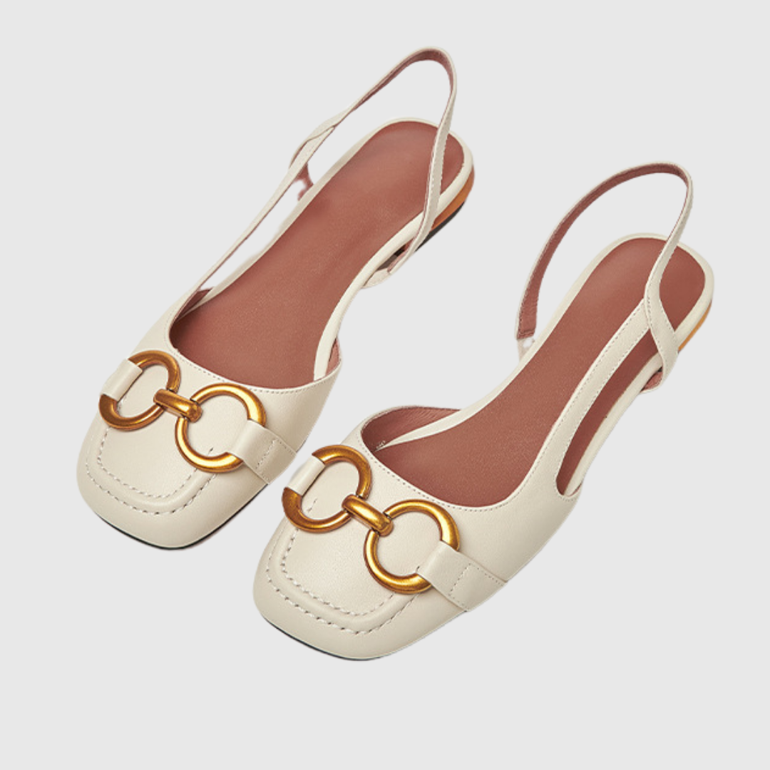 Ivy | Eleganter Slingback mit Metallverzierung