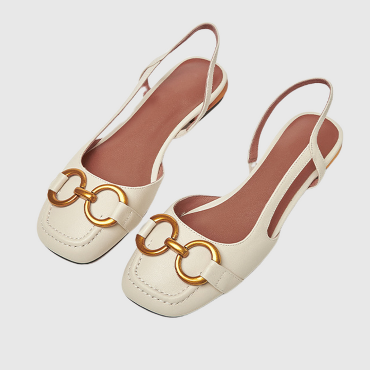 Ivy | Eleganter Slingback mit Metallverzierung