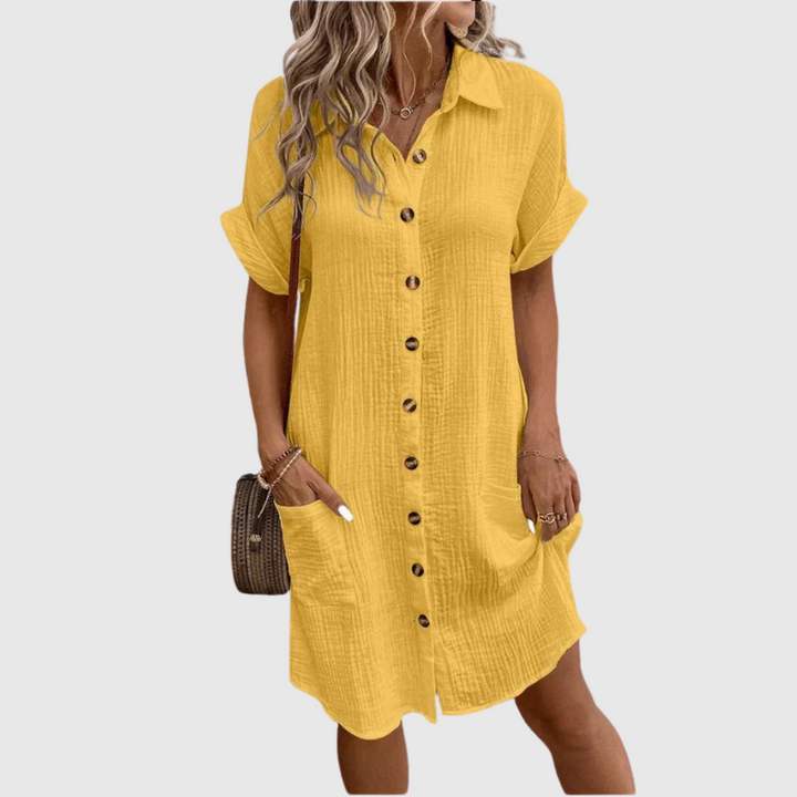 Isla | Sommerkleid mit eleganten Knöpfen
