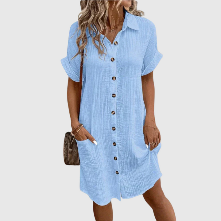 Isla | Sommerkleid mit eleganten Knöpfen