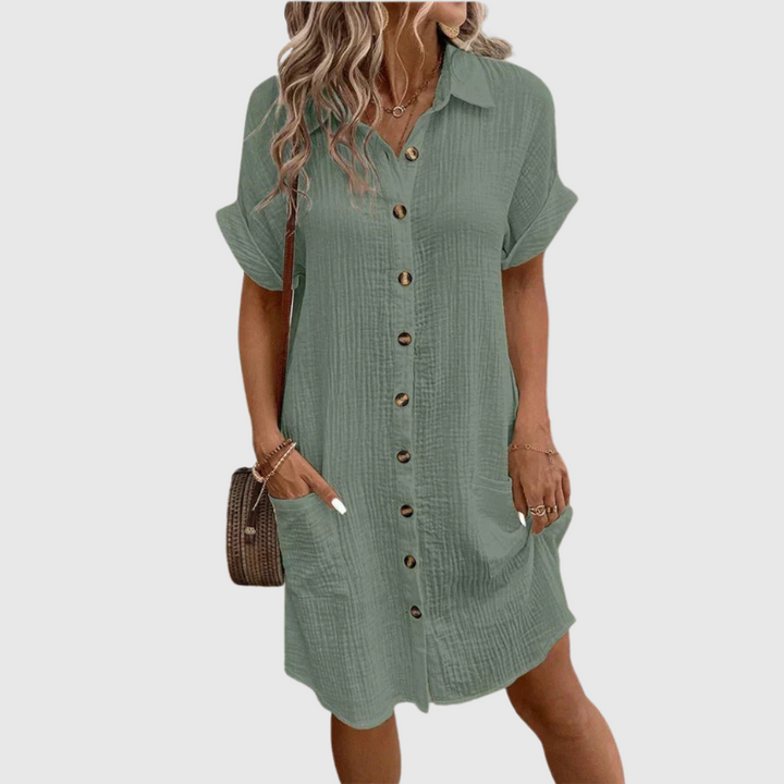 Isla | Sommerkleid mit eleganten Knöpfen