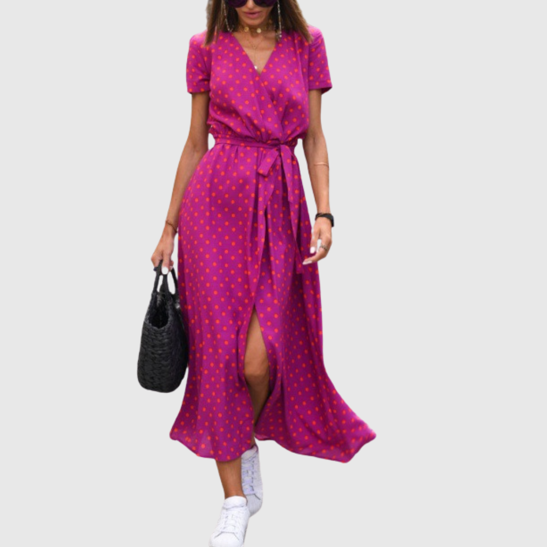 Celia | Blumen-Midikleid mit lebhaftem Print